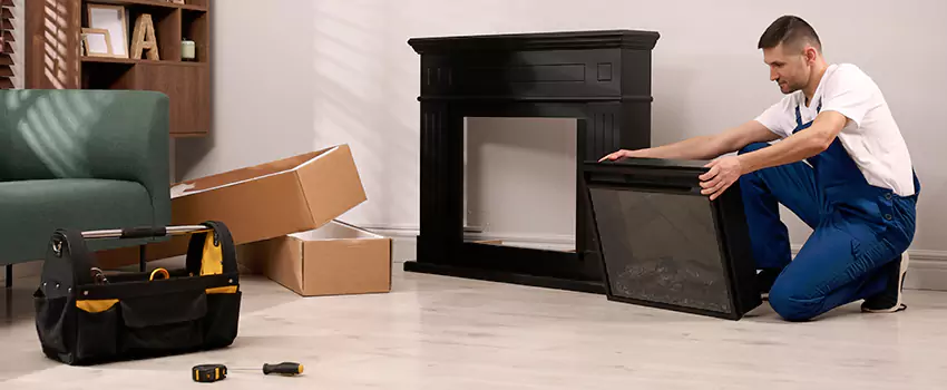 Old Rusted Metal Fireplace Repair And Replacement in Belton, TX