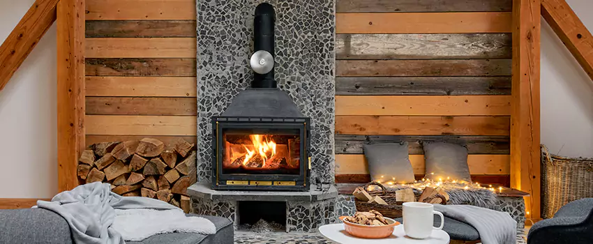 Thelin Hearth Products Direct Vent Gas Stove Fireplace Inspection in Belton, Texas
